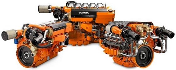 Scania scheeprmotoren 18 3x