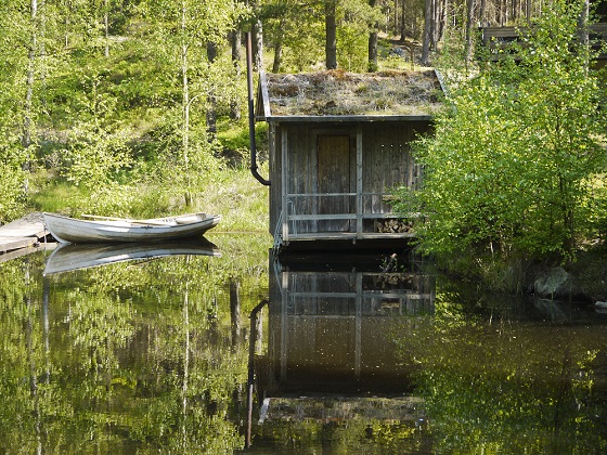 Zuid Zweden camping Hätteboda bootje